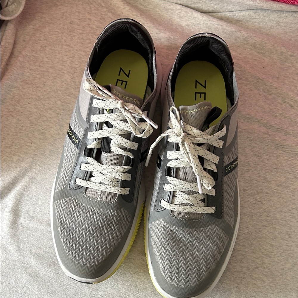 Cole Haan Gray and Yellow Men's Sneakers